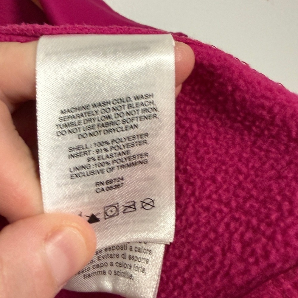 Columbia Fleece Vest XS Pink Fleece Gorpcore Outdoor Layering Fall Winter Hiking - Picture 5 of 7